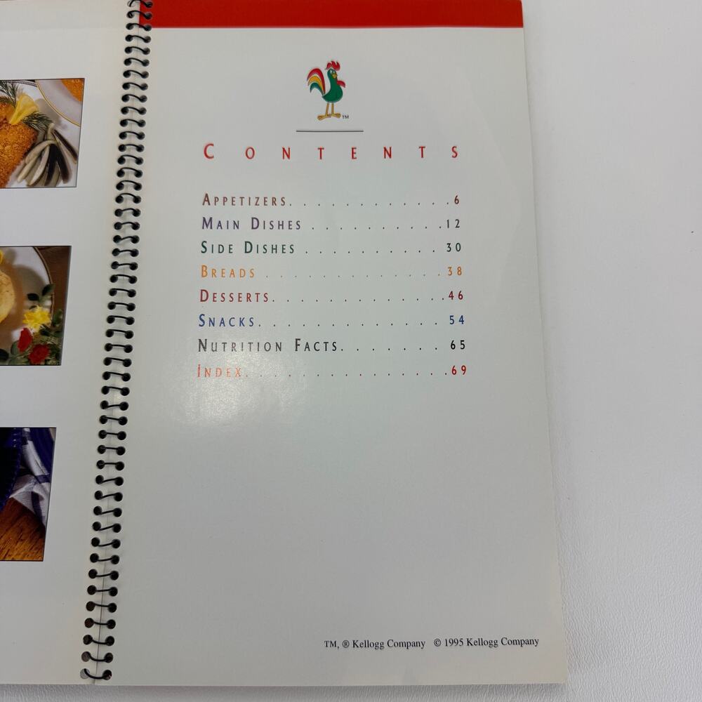 Kellogg's Corn Flakes Cereal Recipe Collection 1995 Color Photos Nice Condition‎ - Picture 3 of 12